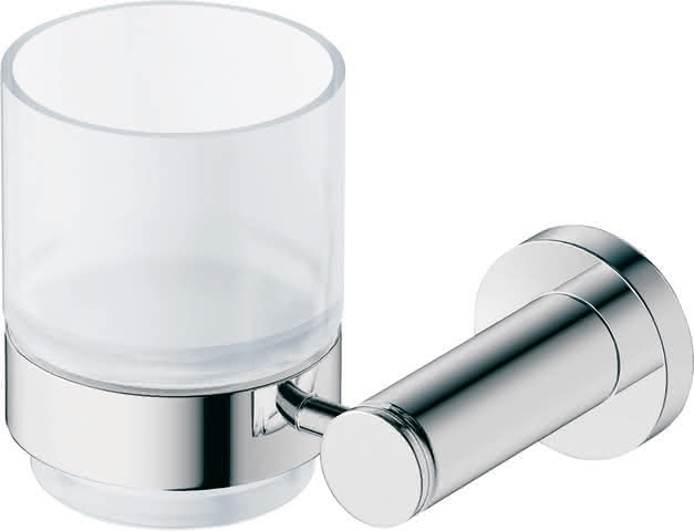 DU D-Code Glashalter Glas links, Chrom