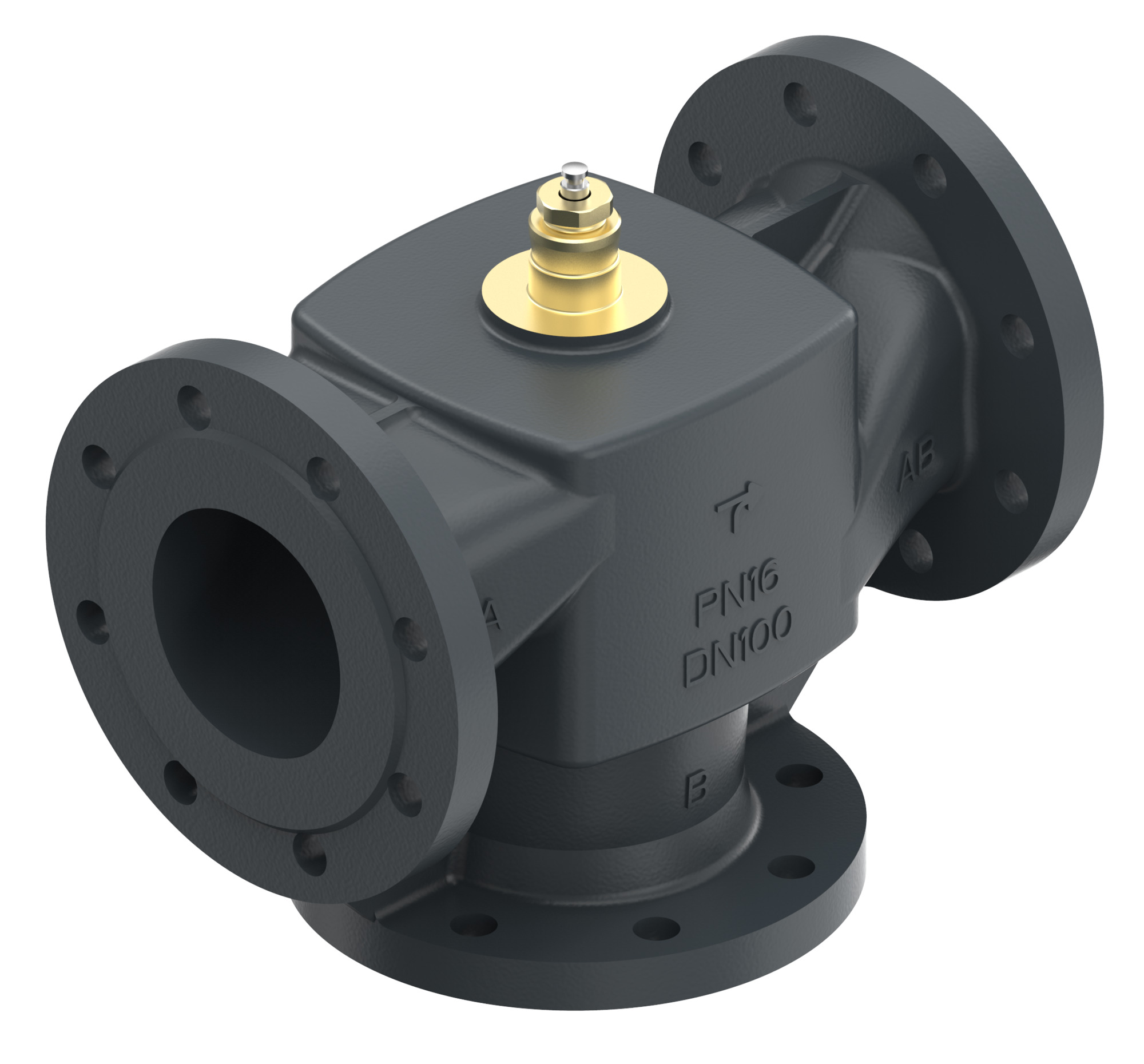 Danfoss 3-Wege VF3 DN100 Kvs 145,0, PN16, GG-25