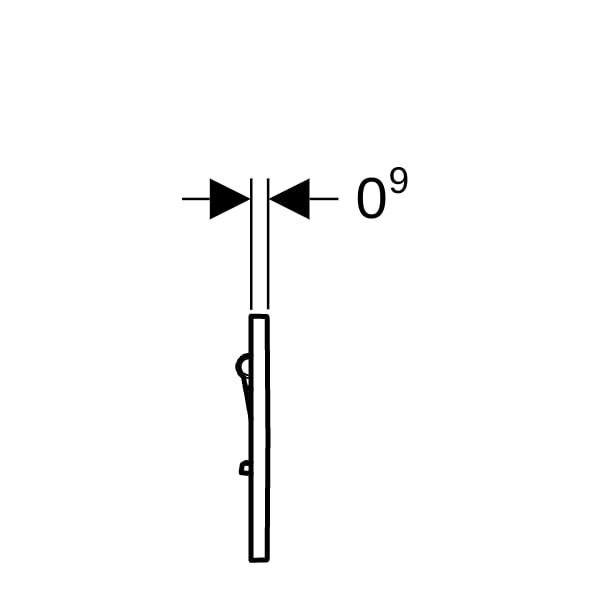 Geberit Typ 01 UR-Strg., rund, pneum. Sp-Ausl weiß glänzend