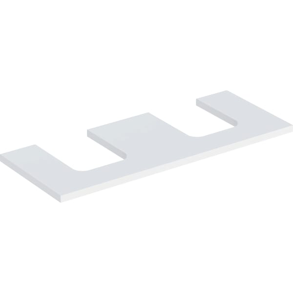Geberit ONE WT-Pl. Aus re/li f. AWT Schalenf. 120x3x47cm, weiß matt