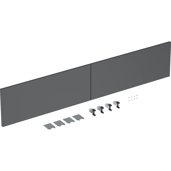 Geberit Schubladenfront Set (2 St.) für iCon US für DWT B:120cm, lava matt