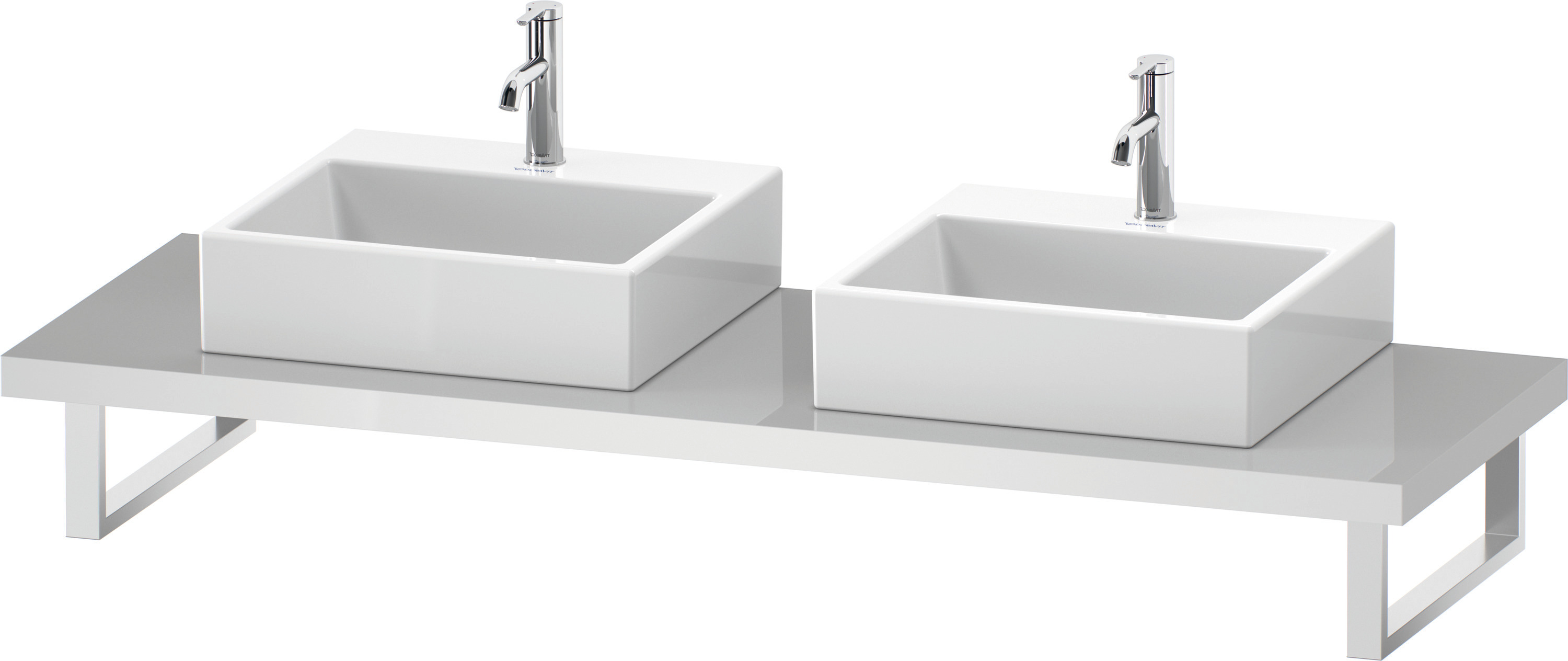 Duravit Konsole variabel DuraStyle 2 Ausschn.,45xvarx550,Betongrau Matt