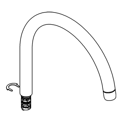 GROHE Auslauf 13043 moon white