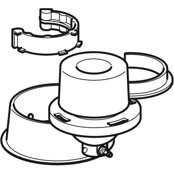 Geberit Umbauset für Heberglocke pneumatisch 1-Mengen-Spülung