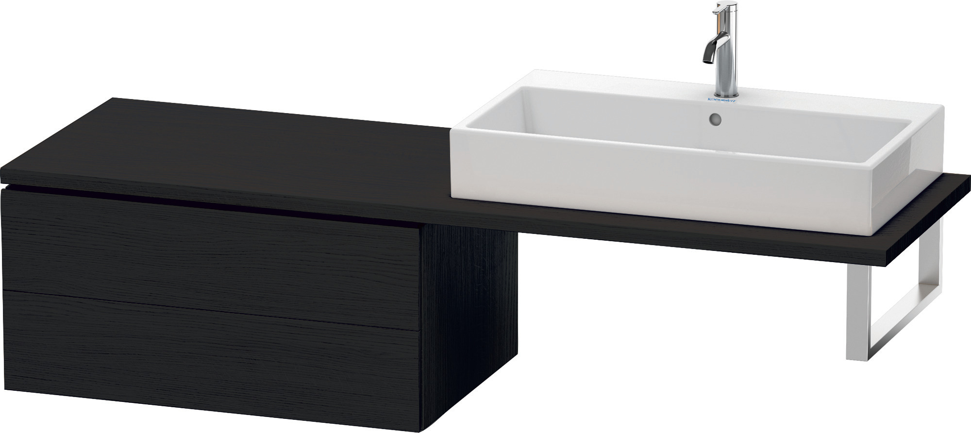 Duravit US für Konsole L-Cube 400x820x548mm 2 Schubkästen, Eiche Schwarz