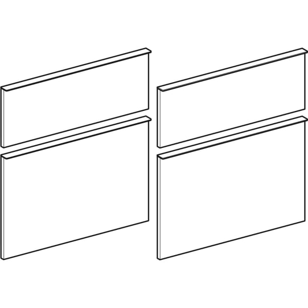 Geberit Set Schubladen Frt f. iCon US für WT Breite 120 cm, platin (4 St.)