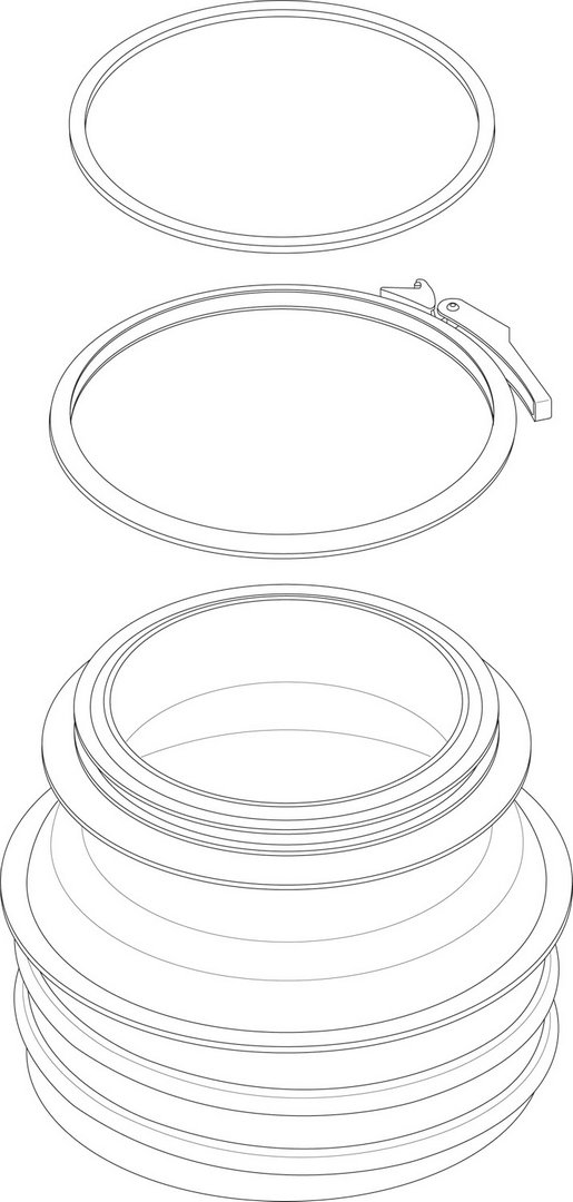 BOSCH Ersatzteil TTNR: 8738804982 RLU-Adapter DN160 everp