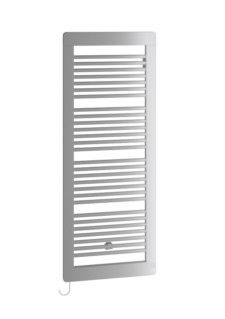 Kermi Credo plus-E BH973x33x550mm P=400W,glanzsilber,WRS weiß,links