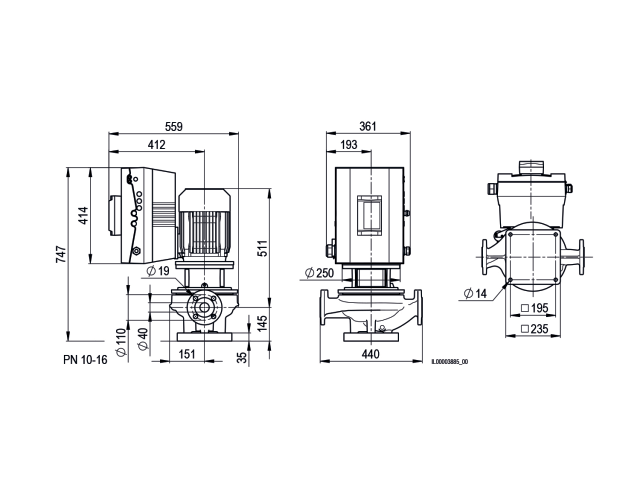 BIRAL Inline-Pumpe VivarA M 40-63 440