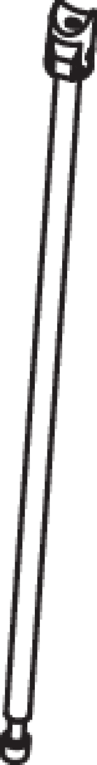 HEWI Bodenstütze f. Mont.höhe 680, SK-Griff, schliff