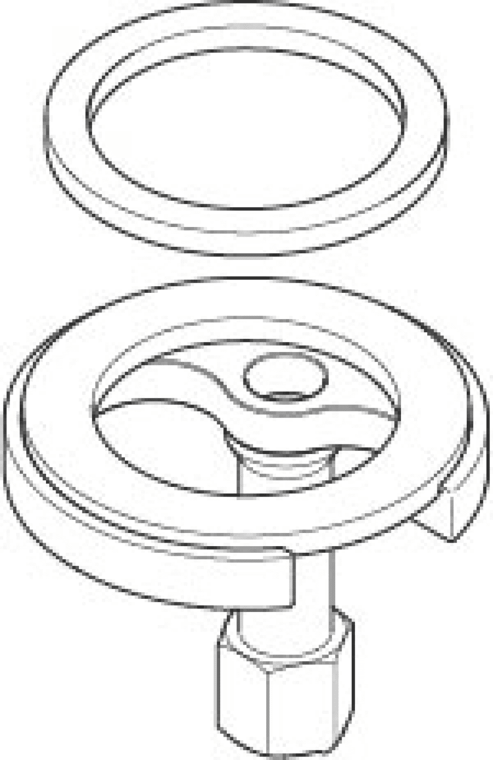 DO Bef. mit Flachdichtung 43 x 34 x 3 mm ERSATZTEILE 04301103870 D 52 x 1,5 mm