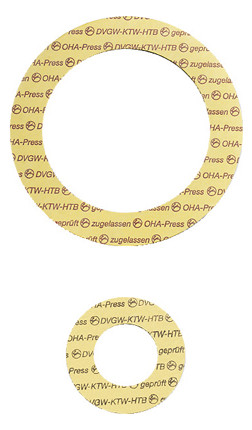 OHA Flanschdichtung nach DIN 2690, PN6 DN10, 18x38mm OHA Flanschdichtung nach DIN 2690, PN6 DN10, 18x38mm