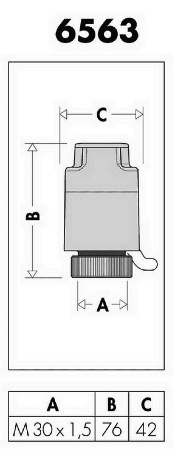 CA Elektrothermischer Stellantrieb 24 Volt, für 676-8