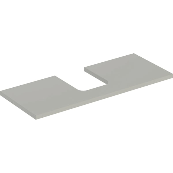 Geberit ONE WT-Pl. Aus mi. f. AWT Schalenform 120x3x47cm, greige matt