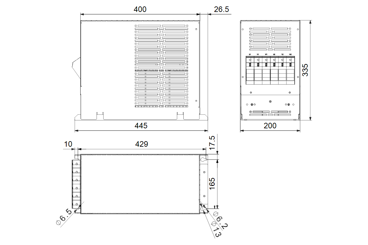 GRUNDFOS Steuer- und Regelsystem Filter dU/dt 177A IP20 130B2845