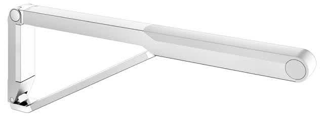 KEUCO Stützklappgriff WC AXESS 35003, 700mm si.-elox./ws