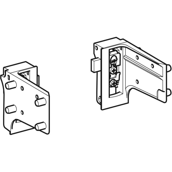 Geberit Set Schrankaufhänger für Unterschrank Acanto (links und rechts)