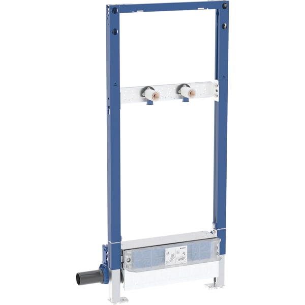 Geberit Duofix Element f. Dusche, 130cm CleanWall W-Ablauf, W-Arm.AP, H:90-250mm