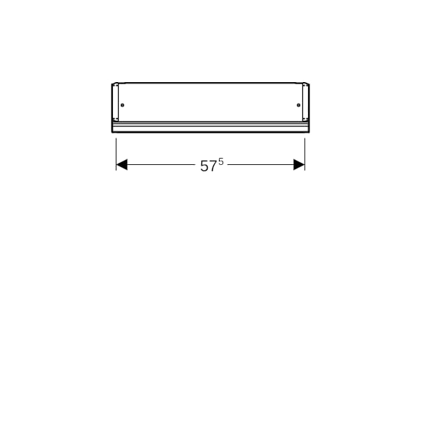 Geberit ONE Spiegelschrank mit Ni/Comf.Light 1 Tür li, AP-Mont., 60x90x15cm, alu.