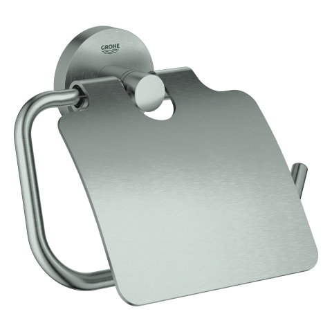 GROHE WC-Papierhalter Essentials 40367_1 Metall mit Deckel supersteel