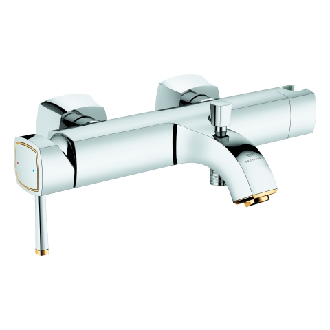 GROHE Einhand-Wannenbatterie Grandera 24374 Wandmontage chrom/gold