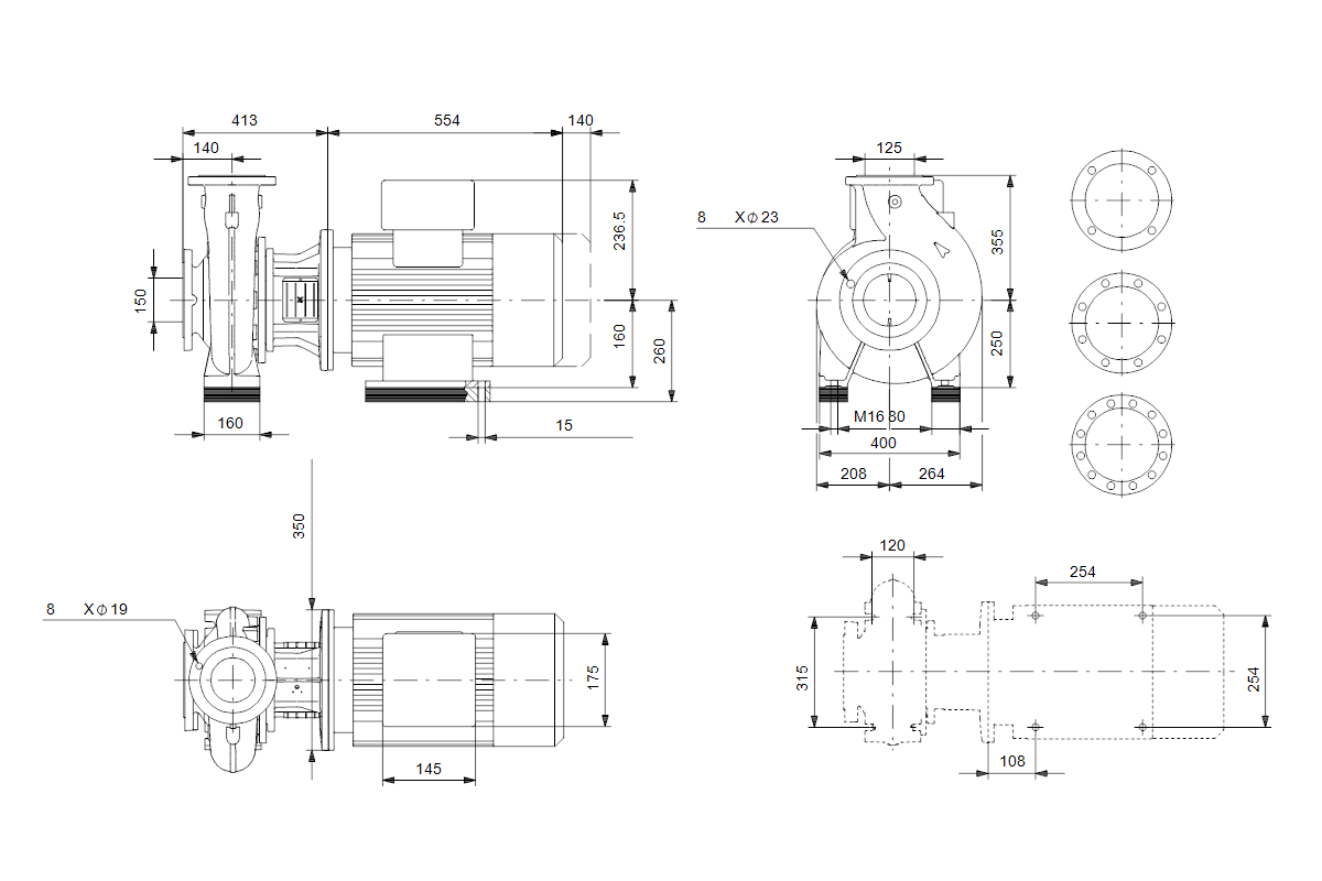 GRUNDFOS Blockpumpen NB 80-250/234AASF2KESBQQEUW1