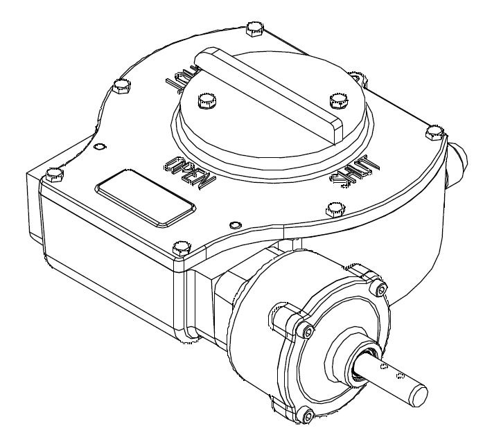 Danfoss Schneckenradgetr. f. JIP Kugelh. FB DN400 / ohne Endsch.