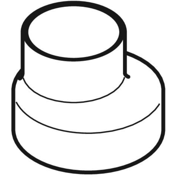 Geberit Silent-db20 Reduktion exzentrisch kurz d90/56