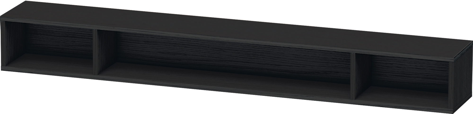 Duravit Regalelement L-Cube 140x1000x120mm hori., 3 Fächer, Eiche Schwarz