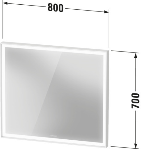 DU LCU SPL 800x67x700mm, Weiß, LED