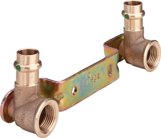 Viega Montageeinheit mit SC Sanpress 2222 in 15mmxRp1/2x150mm Siliziumbronze