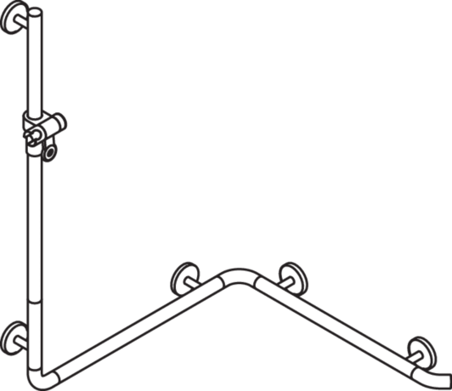 HEWI DUHA m.Br.H.St.,AM1:1100, W1/2:762, Br.H. in 92, Kst., chromoptisch besch.