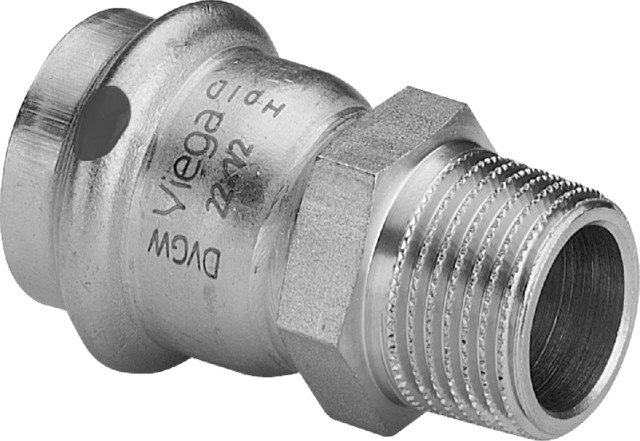 Viega Übergangsst. mit SC Sanpress Inox 2311 in 15mm x R1/2 Edelstahl