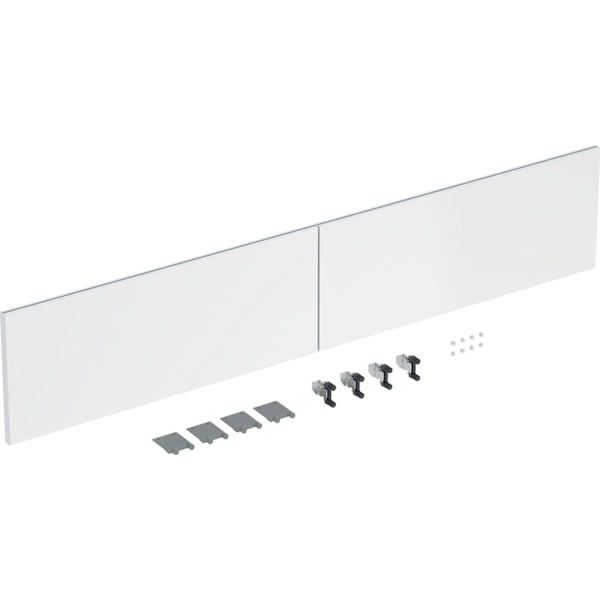 Geberit Schubladenfront Set (2 St.) für iCon US für DWT B:120cm, weiß glänzend
