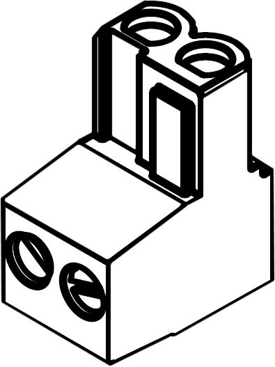 BOSCH Ersatzteil TTNR: 87444040880 Anschlussklemme 2-pol orange (5x)