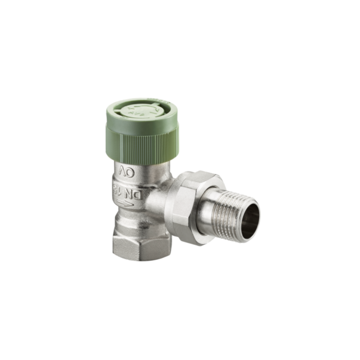 OVENTROP-Thermostatventil "ADV 9" DN15, PN10, Eck, Rp 1/2 IG x R 1/2 AG