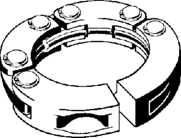 Viega Presskette 2297.2XL in 108,0mm Stahl schwarz