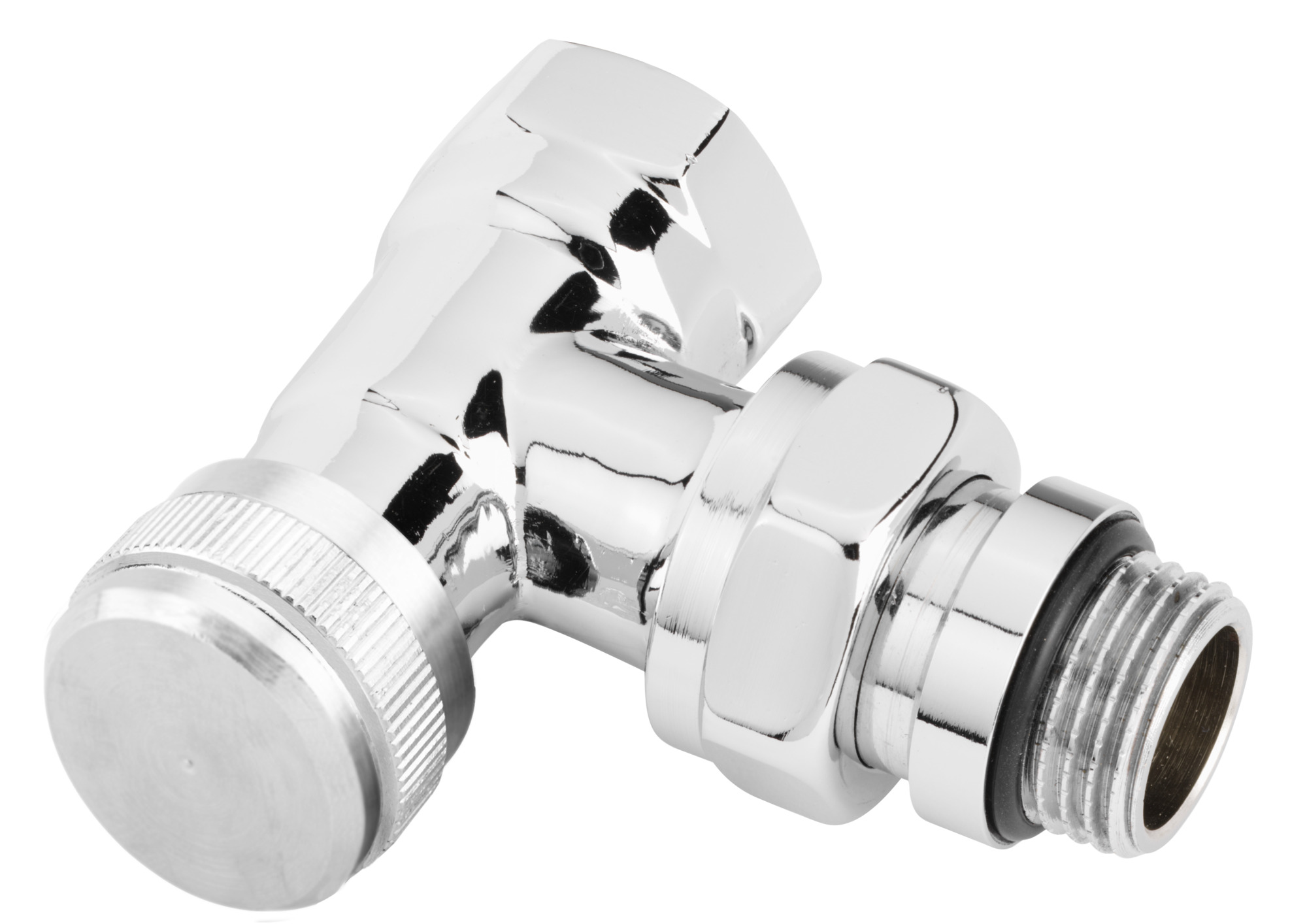 Danfoss Rücklaufverschraubung RLV-CX 15 R 1/2, Eck, verchromt