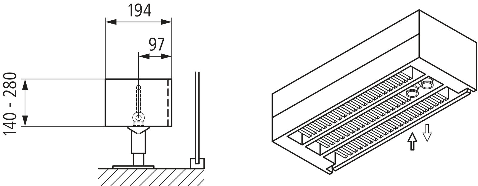 Kermi Kon m. Str. Typ33 BH70x194x1000mm QN720, weiß, 6bar, o. Abd, AB 12