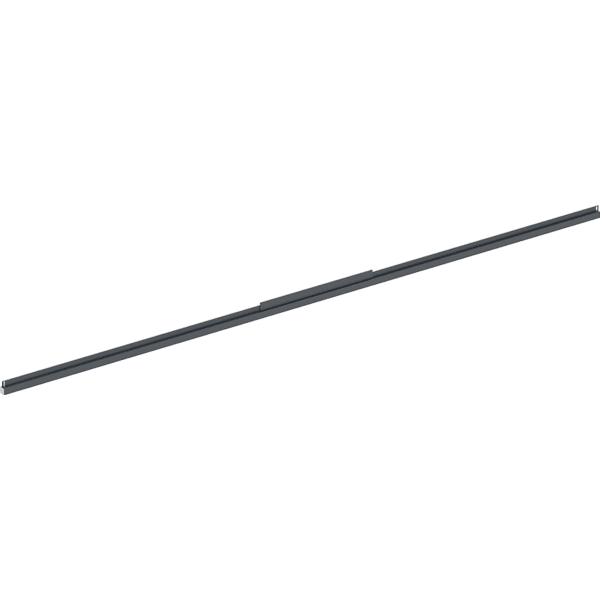 Geberit Lichtleiste un. f. Option Plus, eckig Lichtspiegel B:160cm, schwarz-matt /alu.