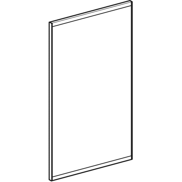 Geberit Option Plus LSP, eckig, direkte Bel. u. ind. Bel., 40x70x3,5cm, alu elox