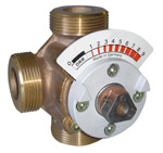 Resideo 3Wege-Universalmischer DRR Rotguss, PN 10 DN 25, Kvs-Wert 10