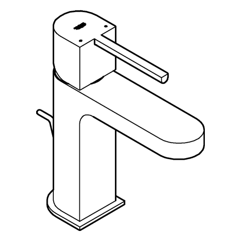GROHE EH-Waschtischbatterie Plus 32612_3 S-Size supersteel