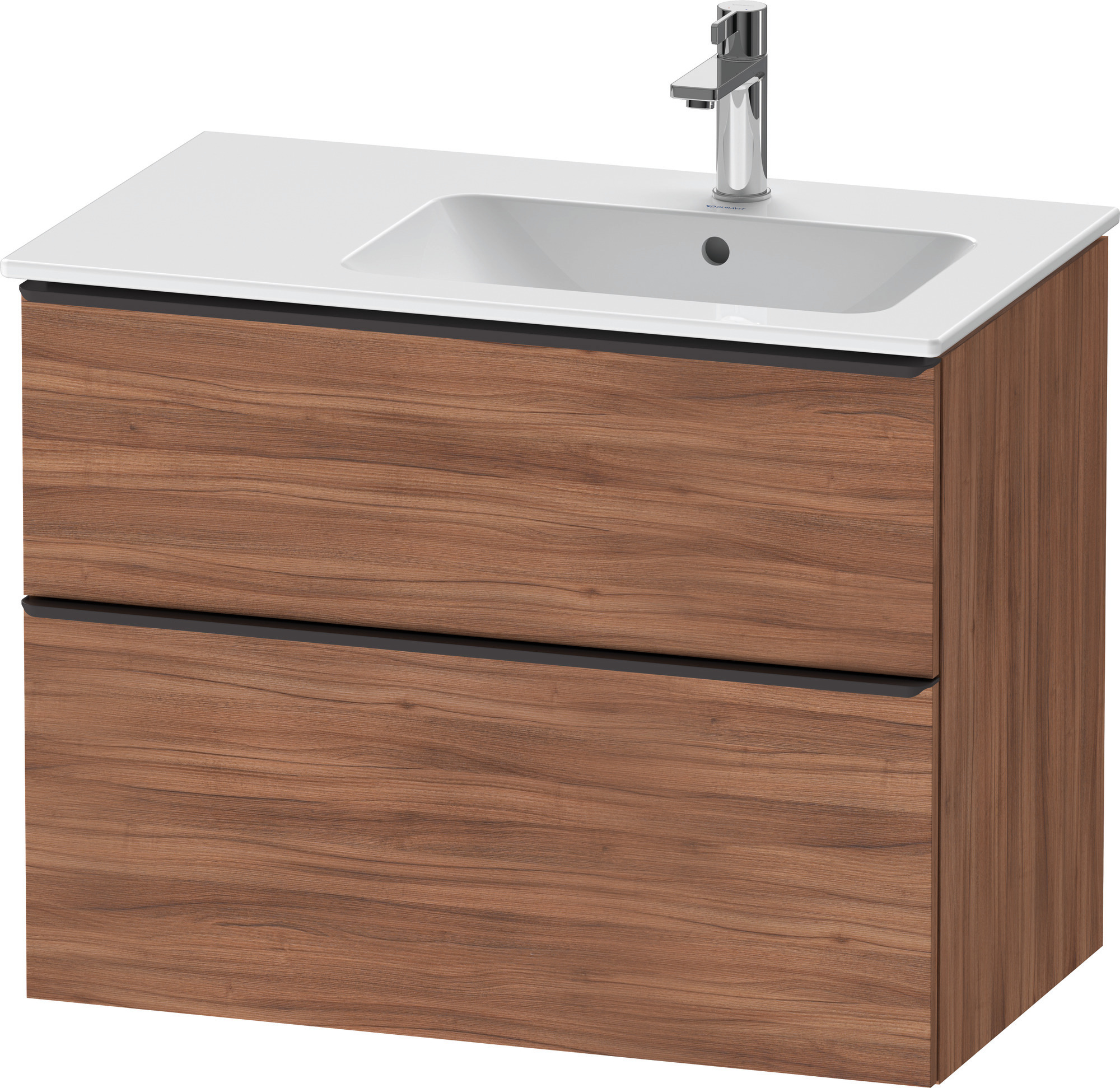 Duravit D-Neo WTU,Ausz:1,Schubk:1,GR:Dia.Schw 810x462x625mm,Wandh,Nussbaum Matt,Dekor