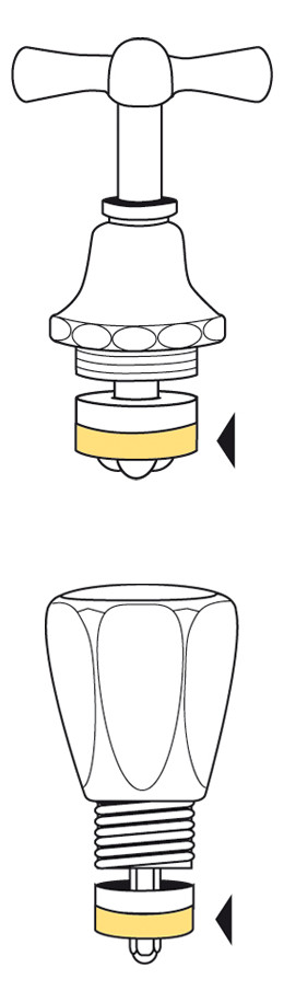 OHA Hahnscheiben mit Loch 1/8"+1/4" 11mm