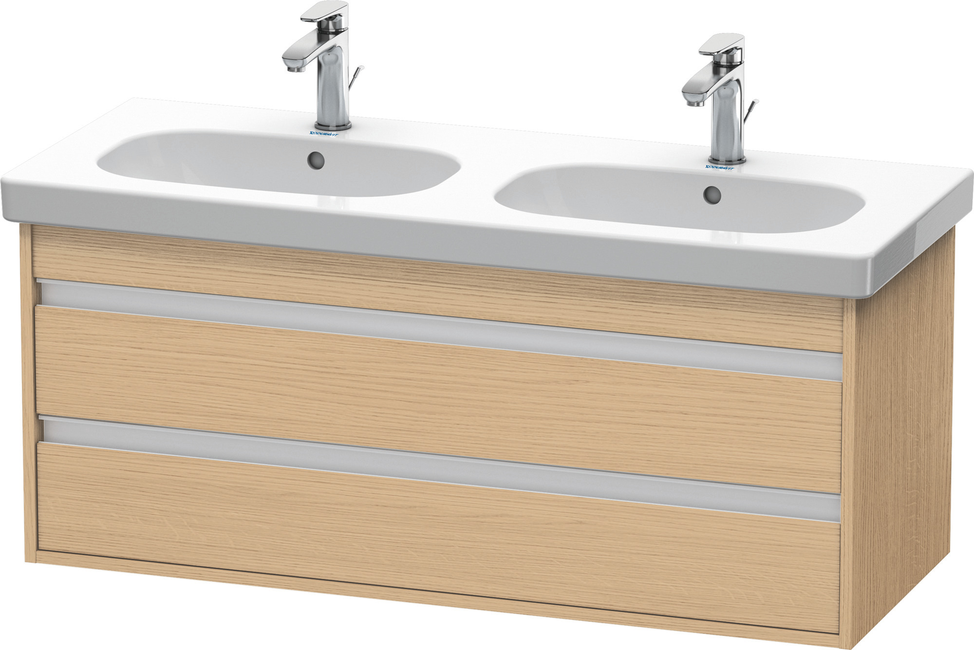 Duravit WTU wandhängend Ketho 455x1150x480mm 2 SchKa, für 034812, Eiche Natur