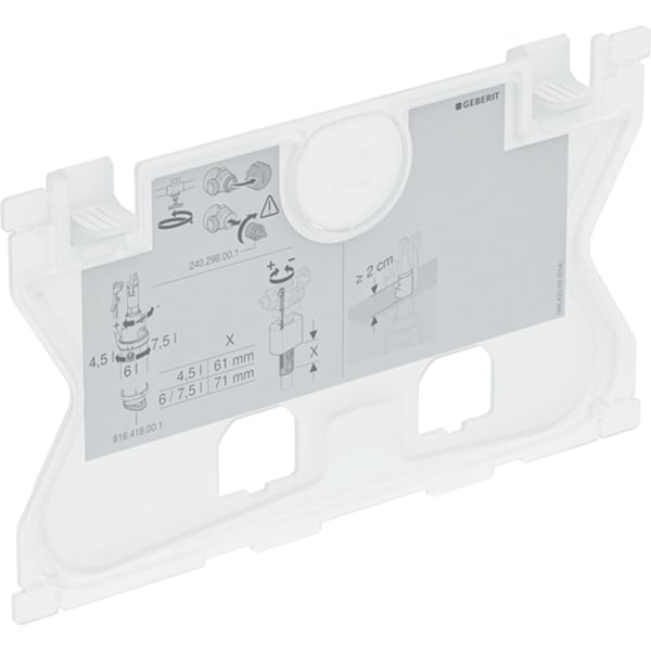 Geberit Schutzplatte zu Sigma UP-SPK, 12 cm