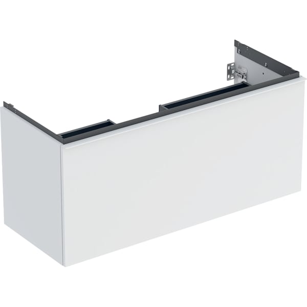 Geberit Acanto US für WT B:120cm, 1 Schubl. 1 i.Schubl., weiß matt