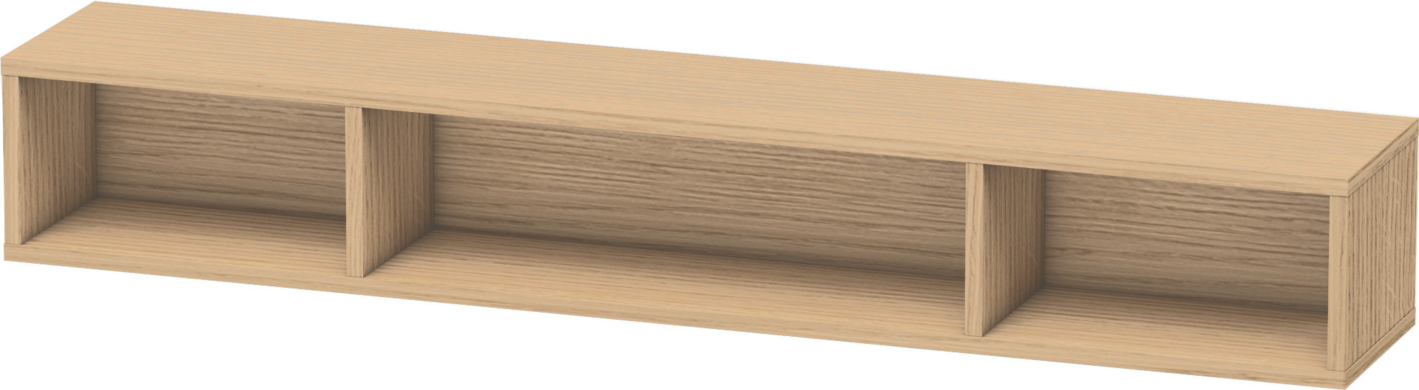 Duravit Regalelement L-Cube 140x800x120mm hori., 3 Fächer, Eiche Natur