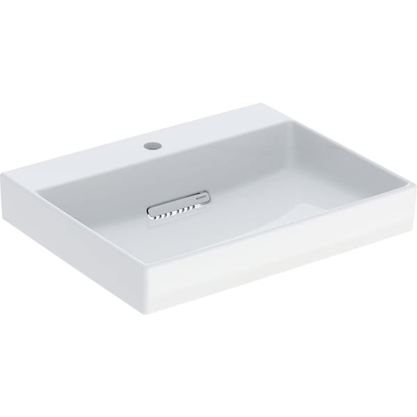 Geberit ONE Waschtisch 60x48cm, CleanDrain m. Hl., o. Ül., weiß, KeraTect/weiß glzd
